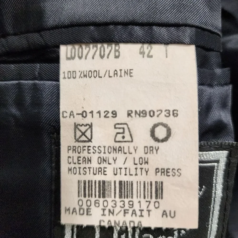 Ralph Ralph Lauren wool tan & black houndstooth sports jacket blazer 42
